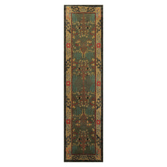 Multi Size Gray, Moss Hand Tufted Hand Made 100% Wool Donegal Branches Arts & Crafts Oriental Area Rug