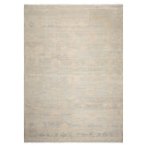 10x14 Mint, Beige, Tan Color Hand Knotted AfghanOushak 100% Wool Transitional Oriental Rug