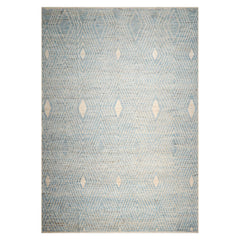 LoomBloom Blue 12'6''x17'11" Afghan Moroccan Modern Contemporary Tribal Hand Knotted Wool Oriental Area Rug