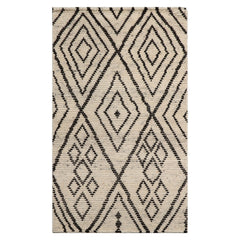 LoomBloom Beige 3'x5' Afghan Moroccan Traditional Tribal Hand Knotted Wool Oriental Area Rug