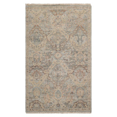 LoomBloom Mint 3'x5' Traditional Distressed Quality Hand Knotted Wool Oriental Area Rug