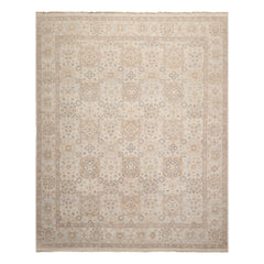 Afghan Oushak 9x12 Hand Knotted Oriental Area Rug Gray Wool Traditional