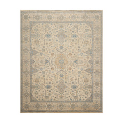 Beige 8x10 Hand Knotted Oriental Area Rug Wool Traditional