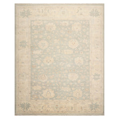 8x10 Celadon, Beige, Tan Color Hand Knotted Afghan Oushak Wool Traditional Oriental Rug