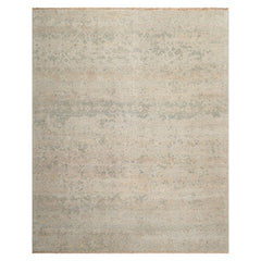8x10 Gray, Beige, Green Color Hand Knotted Afghan Oushak Wool Traditional Oriental Rug
