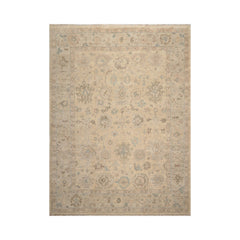 Hand Knotted Oriental Area Rug LoomBloom Beige Oushak Wool 8'11''x11'10''