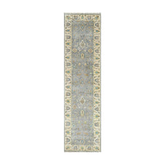 LoomBloom Hand Knotted Traditional Oushak Wool Oriental Area Rug in Blue, Multi Size