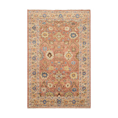 5x7 LoomBloom Heirloom Rust Wool Oriental Rug Turkish Oushak Hand Knotted Design