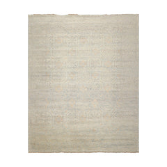 LoomBloom Gray 7'10''x9'10" Hand Knotted Transitional Oushak Wool Oriental Area Rug