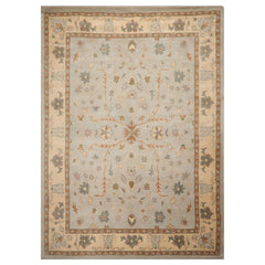 Hand Tufted Traditional Abstract Wool Oriental Area Rug in Slate 8'8''x12' by LoomBloom