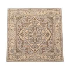 Multi Size Traditional Geometric Gray Wool LoomBloom Hand Tufted Oriental Style Rug