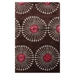 Brown Transitional Floral Hand Tufted Wool & Faux Silk Runner LoomBloom Multi Sizes Oriental Area Rug