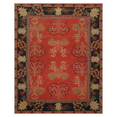 LoomBloom Multi Size Donegal Art & Crafts Transitional Wool Rug, Hand Tufted Multi Coral