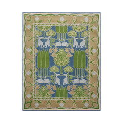 Multi Size Art & Crafts Transitional Wool Rug LoomBloom Hand Tufted Blue Oriental