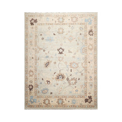 9'x12' Gray Hand Knotted Oushak Oriental Area Rug by LoomBloom