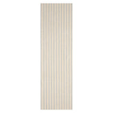 Striped Ivory Area Rug LoomBloom Hand Woven Contemporary 100% New Zealand Wool Oriental