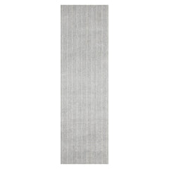 100% New Zealand Wool LoomBloom Ash Gray Multi Size Hand Tufted Berber Rug Featuring a Contemporary Herringbone Design