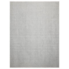 100% New Zealand Wool LoomBloom Ash Gray Multi Size Hand Tufted Berber Rug Featuring a Contemporary Herringbone Design