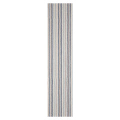 New Zealand Wool Oriental Rug LoomBloom Ivory Multi Sizes Hand Loomed Striped Design