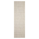 Hand-Woven Beige New Zealand Wool Textured Flatweave Rug in Multi Sizes by LoomBloom