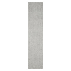 LoomBloom Ash Gray Hand Woven Herringbone New Zealand Wool Oriental Area Rug Available in Multiple Sizes