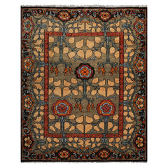 LoomBloom Multi Size Moss Hand Knotted Wool Arts and Crafts Stained Glass Oushak Oriental Area Rug