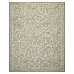 LoomBloom Multi Size Hand Hooked Wool Sage Transitional All-Over Oriental Area Rug