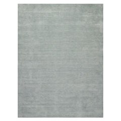 LoomBloom Multi Size Slate Wool Solid Contemporary Hand Loomed Oriental Rug