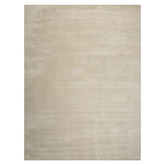 LoomBloom Multi Size Gray-Beige Wool Hand Loomed Modern Solid Oriental Rug
