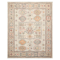 LoomBloom 8x10 Beige Hand Tufted Wool Transitional Geometric Oriental Rug