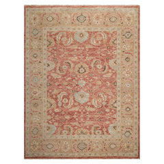 9x12 Rust Moss Beige Color Hand Knotted Wool Traditional Oriental Rug