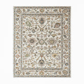loomBloom Ivory Multi Size Hand Tufted Wool Floral Modern & Contemporary Oriental Area Rug