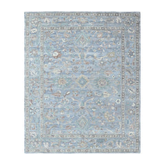 Multi Size Sky Blue Turquoise Beige Color Hand Tufted Handmade Wool Modern & Contemporary Oriental Rug