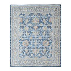 Multi Size Blue Beige Burnt Orange Color Hand Tufted Handmade Wool Modern & Contemporary Oriental Rug