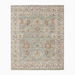 loomBloom Mint Green Multi Size Hand Tufted Wool Floral Modern & Contemporary Oriental Area Rug
