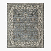 loomBloom Light Blue Multi Size Hand Tufted Wool Floral Modern & Contemporary Oriental Area Rug