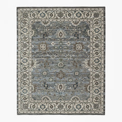loomBloom Light Blue Multi Size Hand Tufted Wool Floral Modern & Contemporary Oriental Area Rug