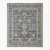 loomBloom Blue 8'x10' Hand Tufted Wool Floral Modern & Contemporary Oriental Area Rug