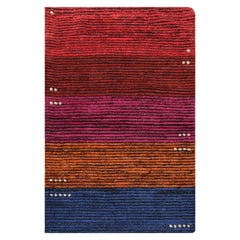 Tufenkian 3'3''x5' Orange Hand Knotted Wool Tibetan Modern Accent Rug