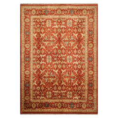 LoomBloom 9'9''x13'10" Rust Hand Knotted Wool Traditional Bidjar Rug