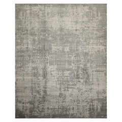 8x10 Tone on Tone Gray, , Color Hand Loomed Sherpa Wool and Silk Modern Oriental Rug