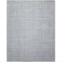 Multi Size Slate Blue Color Hand Loomed Wool Contemporary Oriental Rug