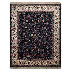 8x10 Teal, Ivory, Pink Color Hand Knotted Pak Persian Wool Traditional Oriental Rug