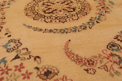 3x5 Beige, Brown, Rose Color Hand Knotted Nain Wool Traditional Oriental Rug