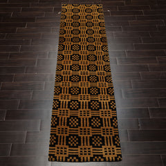 3x5 Black, Gold, Color Hand Knotted Tibetan Wool Art Deco Oriental Rug