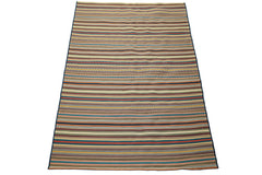 5x8 Ivory, Sage, Gold Color Machine Made Cotton Wool & other Blend Modern & Contemporary Oriental Rug