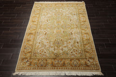 6x9 Gray, Beige, Pistacchio Color Hand Knotted Oushak Wool Arts & Crafts Oriental Rug