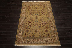 6x9 Khaki, Beige, Tan Color Hand Knotted Nourison Nourmak Wool Traditional Oriental Rug