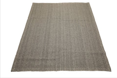 8x10 Taupe, Gray, Color Hand Woven Flatweave Wool Modern & Contemporary Oriental Rug