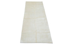 Runner Off White, , Color Hand Knotted Tibetan Viscose Moden & Contemporary Oriental Rug